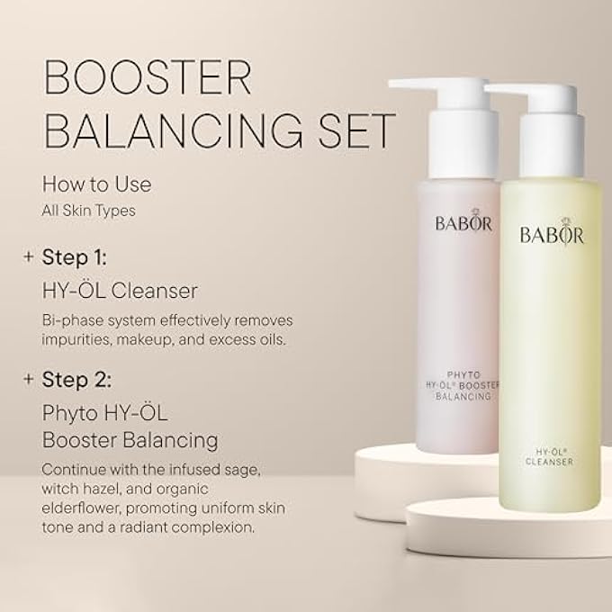 Babor PHYTO HY-OIL BOOSTER BALANCING FOR COMBINATION SKIN AND OILY SKIN, FACIAL CLEANSER FOR USE WITH HY-OIL, WITH SAGE, VEGAN FORMULA, PHYTOACTIVE COMBINATION, 1 X 100 ML - Image 2